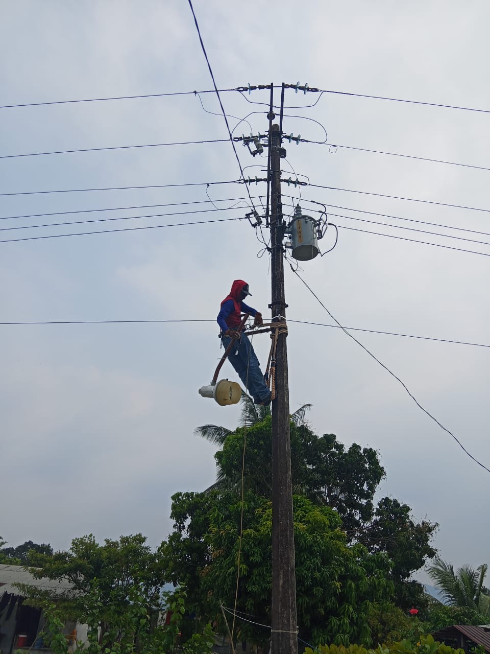 Construcción de alumbrado público en calles principales de la localidad de Santa María Chimalapa